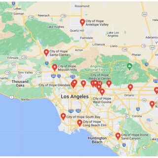 city of hope locations|city of hope map.